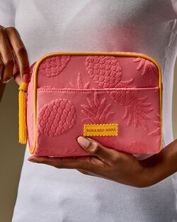 Pink Pineapple Cos Bag Cosmetic Bag image number null