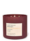 Leather & Brandy 3-Wick Candle image number null