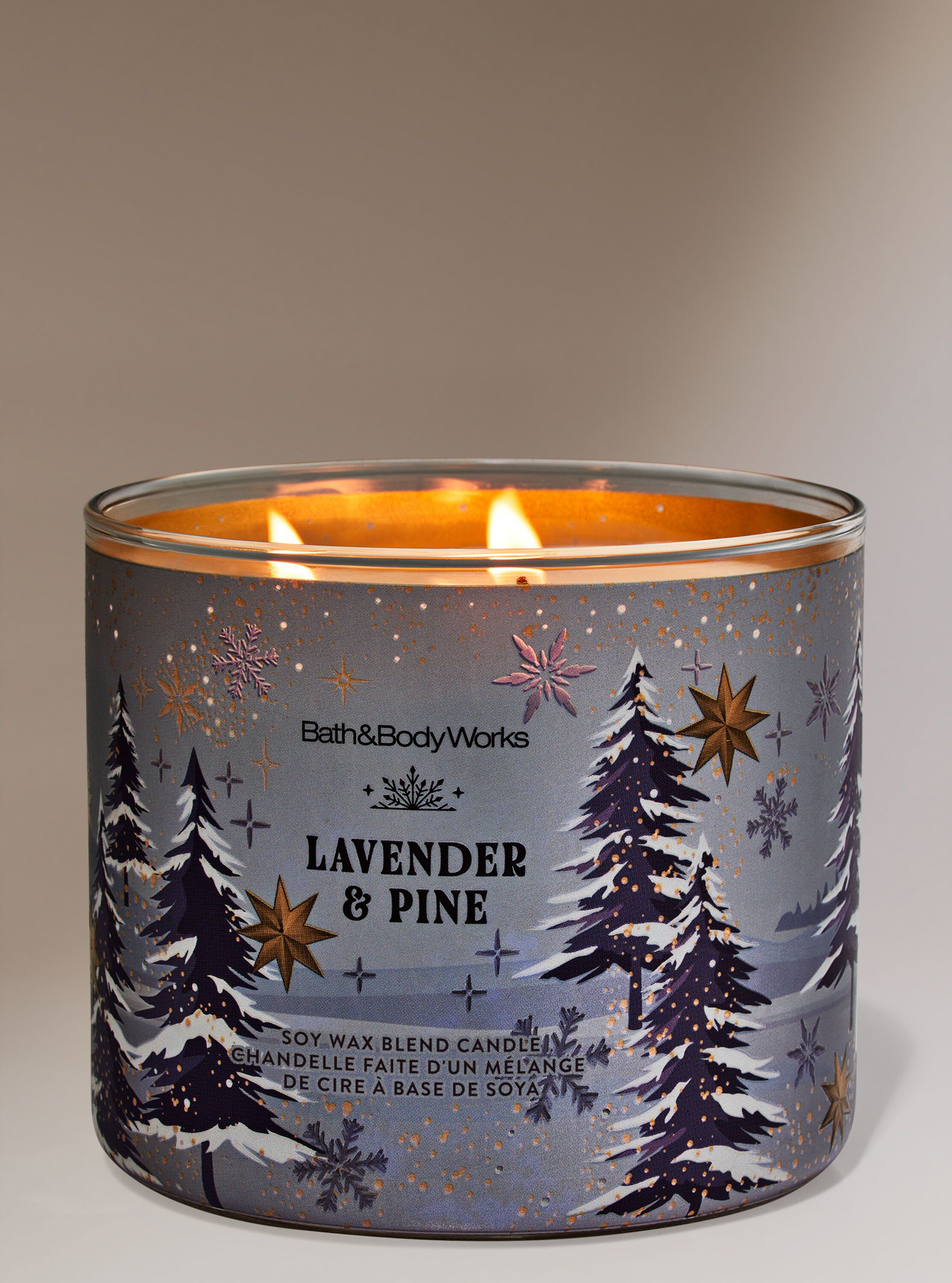 Shop Lavender & Pine 3-Wick Candle | Bath & Body Works Singapore