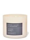 Hinoki Wood & Lavender 3-Wick Candle image number null