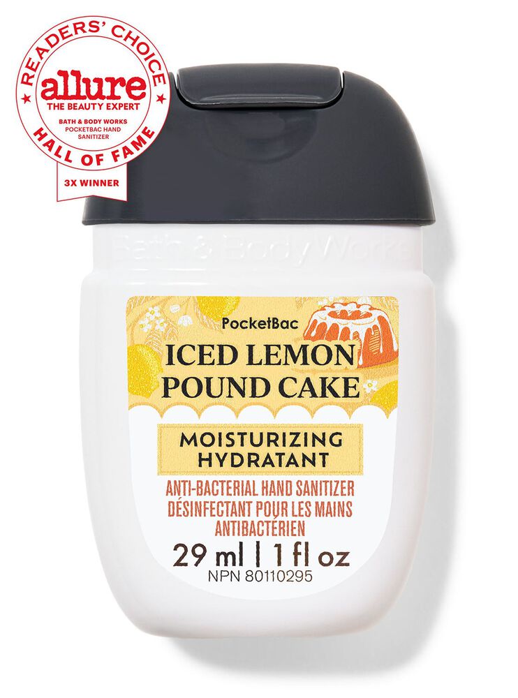 Iced Lemon Pound Cake Moisturizing PocketBac Hand Sanitizer Moisturizing PocketBac Hand Sanitizer