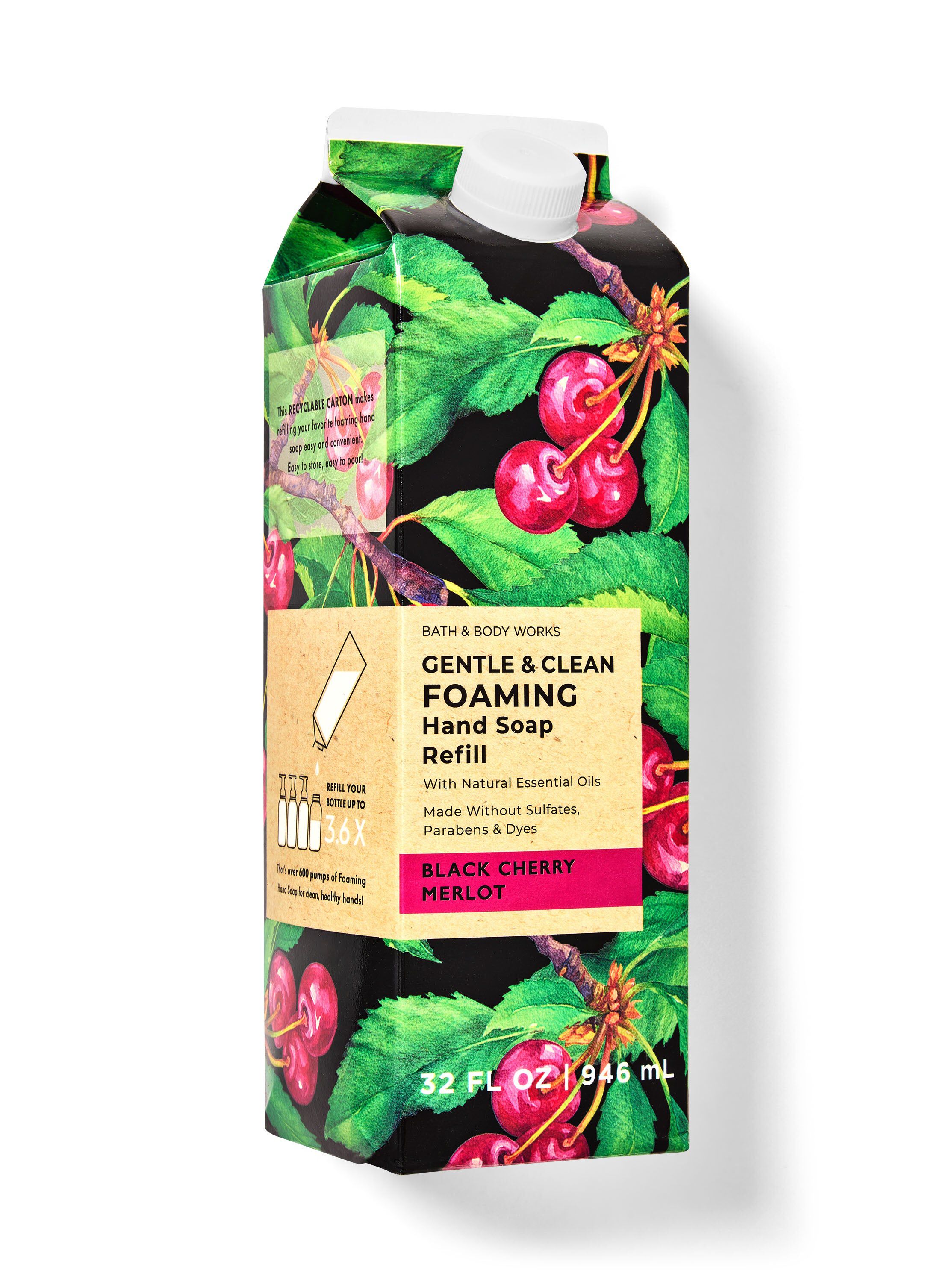 Shop Black Cherry Merlot Gentle & Clean Foaming Refill | SG Bath