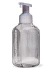Gray Vertical Lines Gentle & Clean Foaming Hand Soap Dispenser image number null