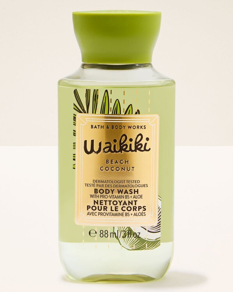 Waikiki Beach Coconut Travel Size Body Wash Travel Size Body Wash