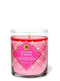Covered In Roses Single Wick Candle