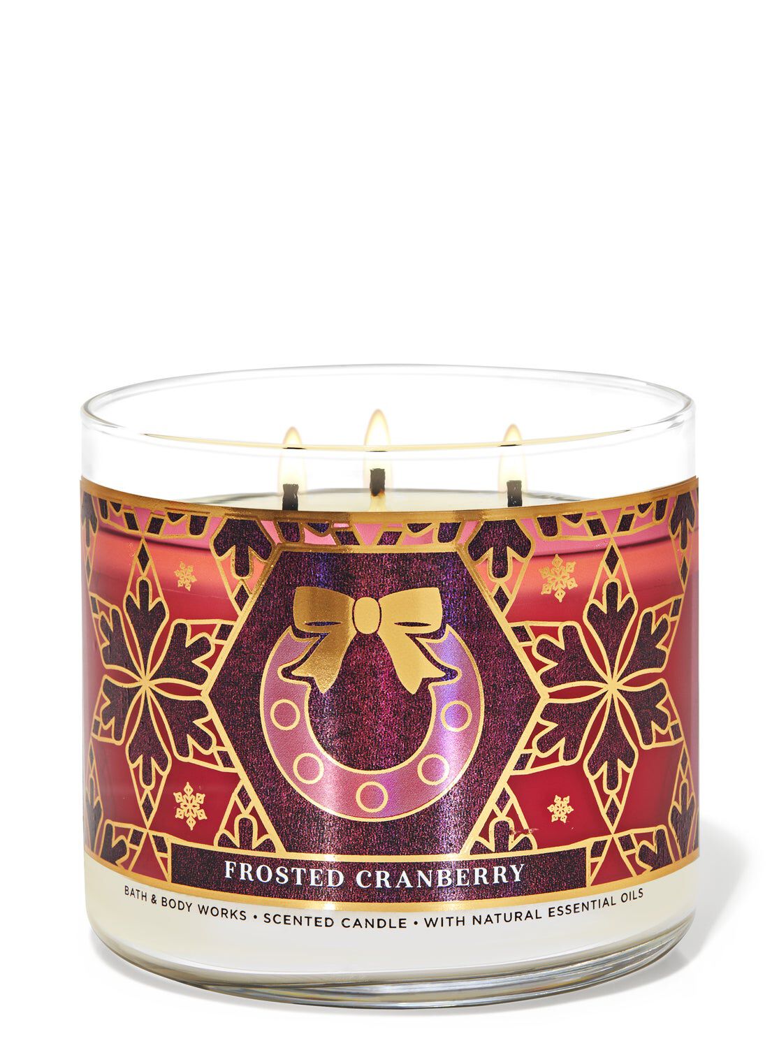 Shop Frosted Cranberry 3-Wick Candle | Bath & Body Works Singapore