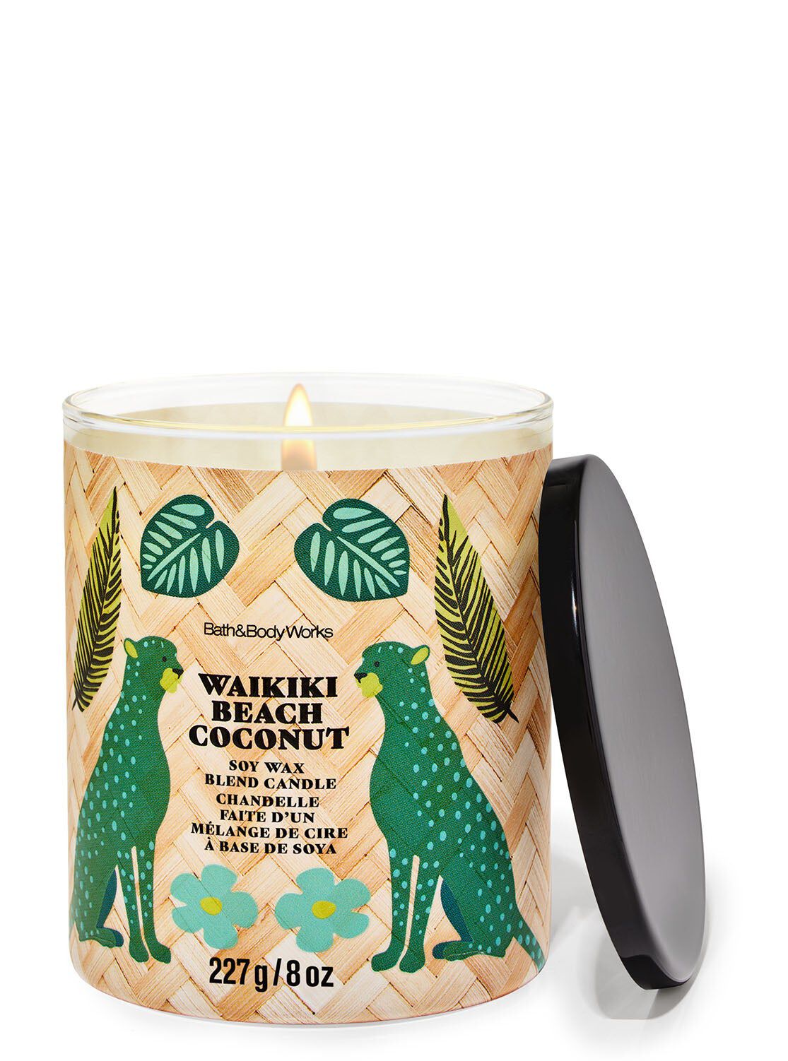 Shop Waikiki Beach Coconut Single Wick Candle | SG Bath & Body Works