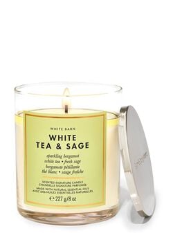 White Tea & Sage Signature Single Wick Candle White Tea & Sage Signature Single Wick Candle