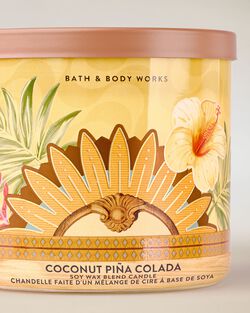 Coconut Pi&ntilde;a Colada 3-Wick Candle image number null