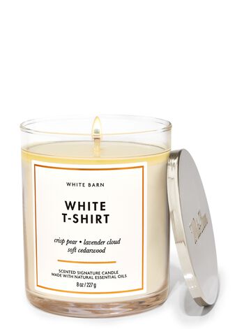 White T-Shirt Signature Single Wick Candle Single Wick Candle
