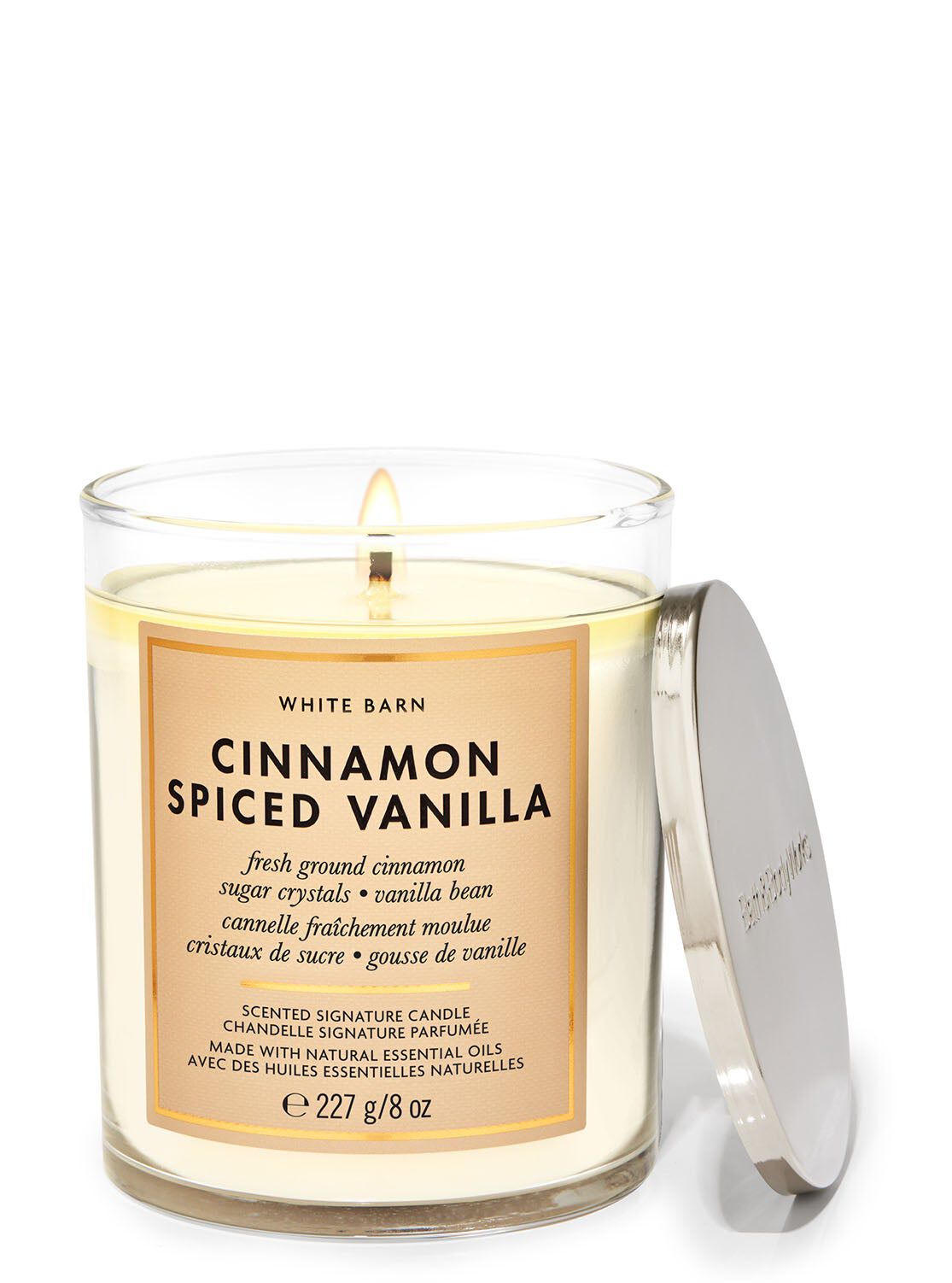Shop Cinnamon Spiced Vanilla Single Wick Candle | Bath & Body