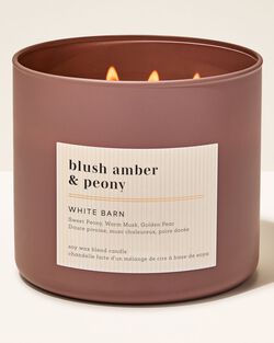 Blush Amber & Peony 3-Wick Candle