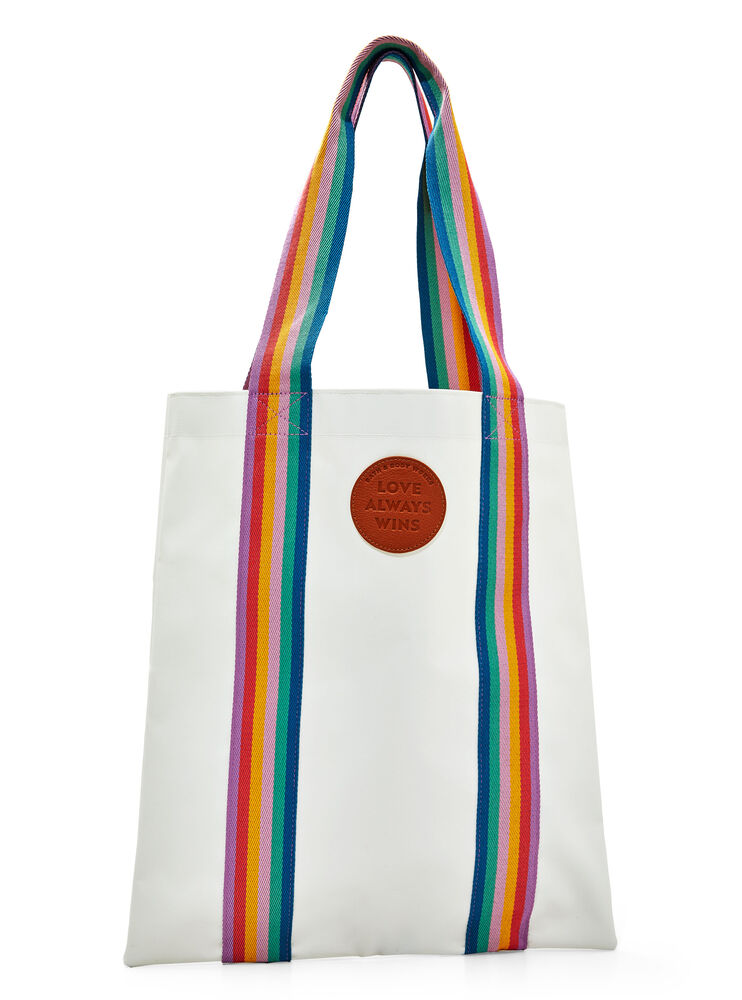 Rainbow Canvas Tote Bag Tote Bag