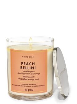 Peach Bellini Single Wick Candle