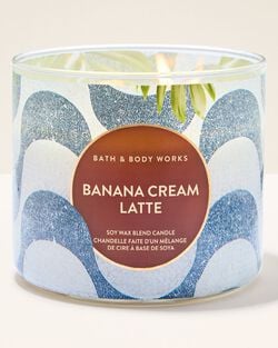 Banana Cream Latte 3-Wick Candle image number null