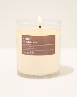 Coffee & Whiskey Single Wick Candle image number null