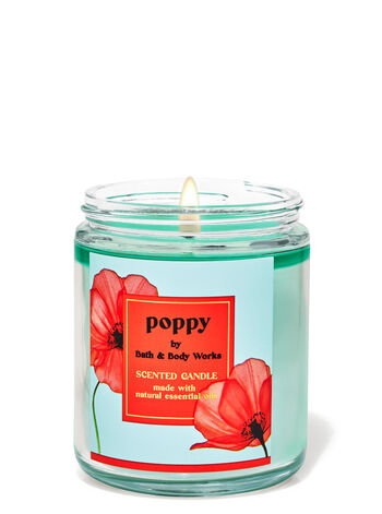 Poppy Single Wick Candle Single Wick Candle