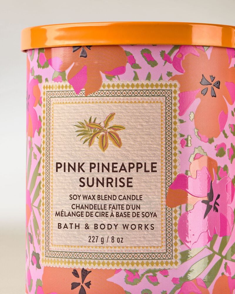 Pink Pineapple Sunrise Single Wick Candle Single Wick Candle