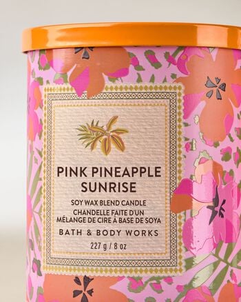 Pink Pineapple Sunrise Single Wick Candle Single Wick Candle
