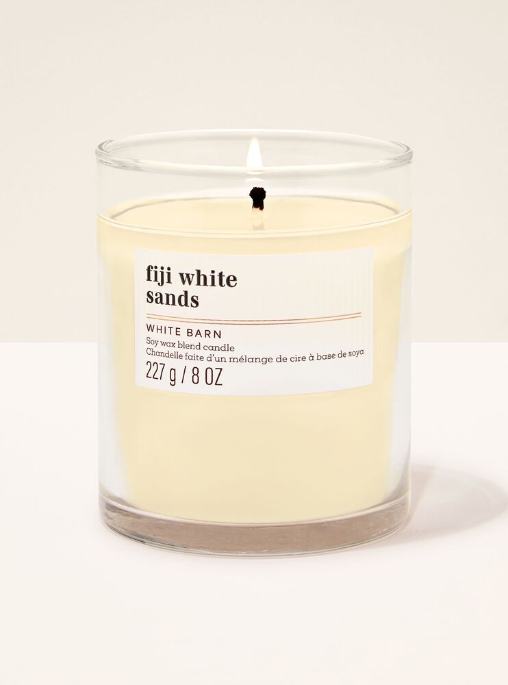 Fiji White Sands Single Wick Candle Single Wick Candle