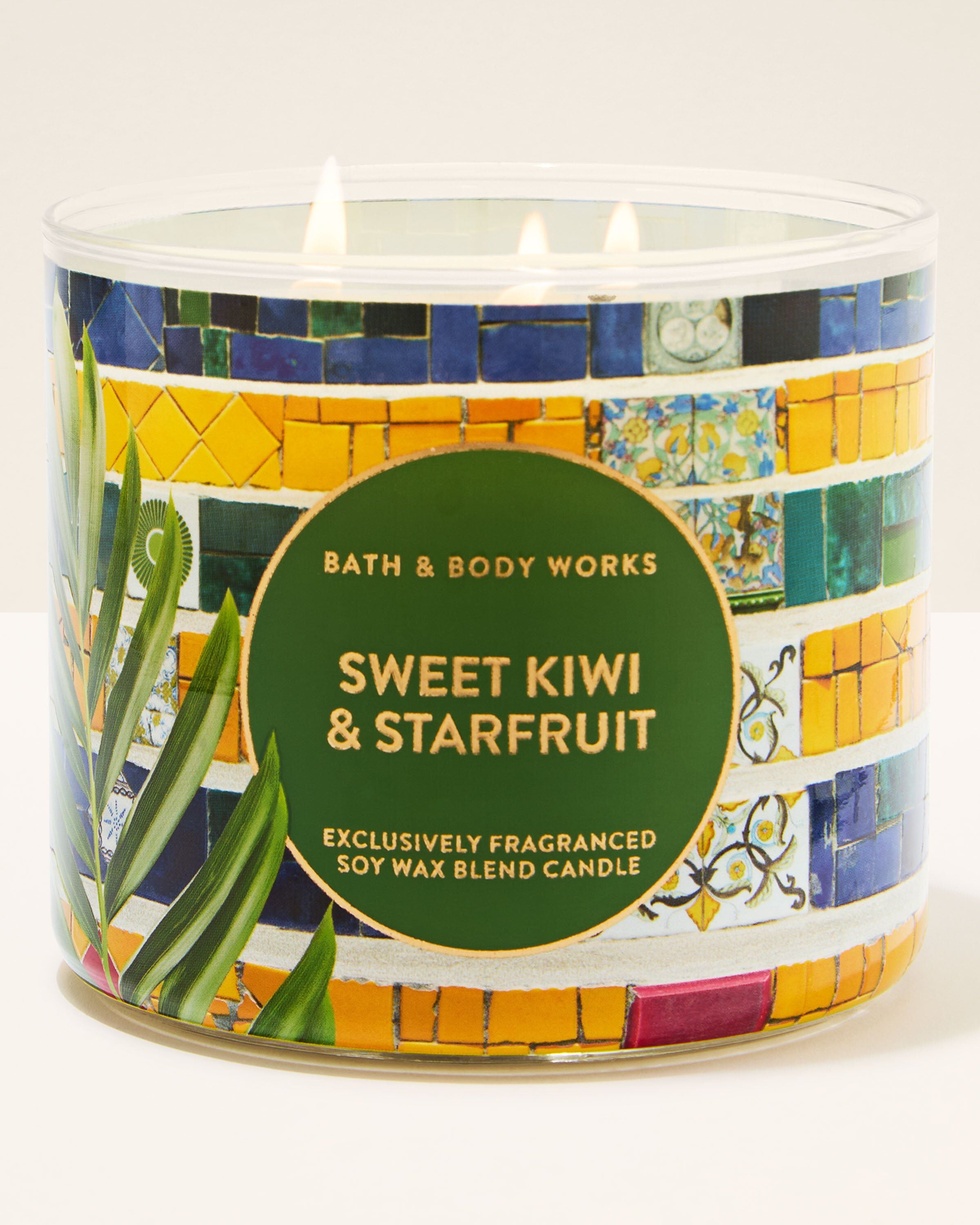 Shop Sweet Kiwi & Starfruit 3-Wick Candle | Bath & Body Works