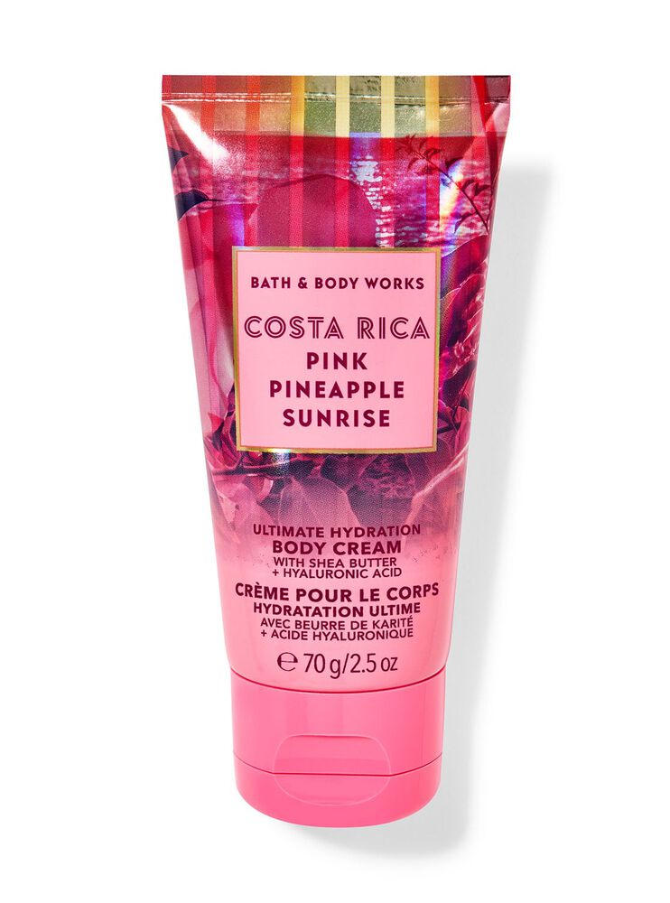 Pink Pineapple Sunrise MINI BODY CREAM Travel Size Body Cream