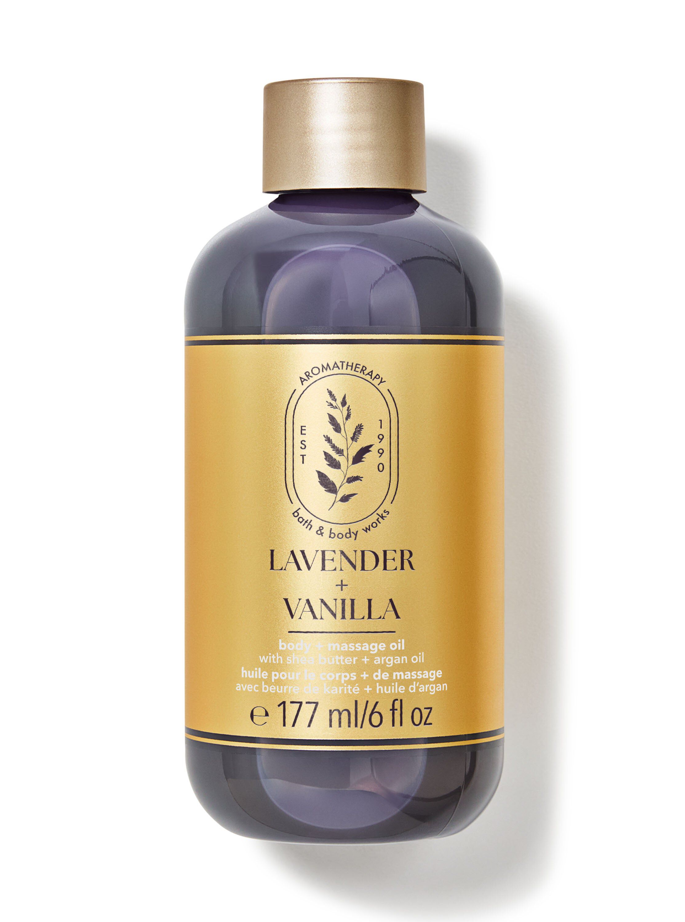 Shop Lavender Vanilla Body and Massage Oil | Bath & Body Works