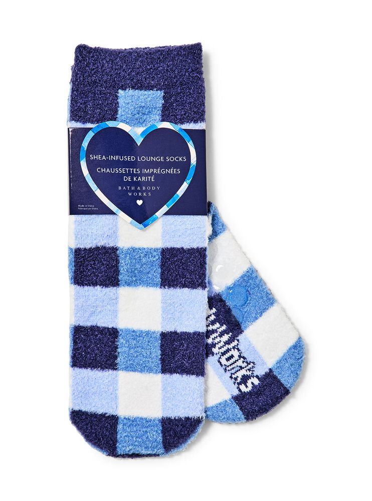 Blue Gingham Socks Socks