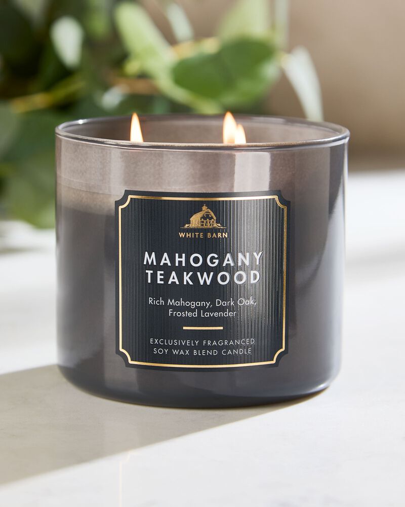 Mahogany Teakwood 3-Wick Candle 3-Wick Candle