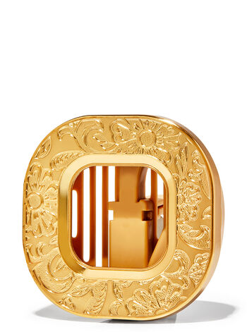 Stamped Gold Flower Car Fragrance Holder