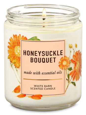 Honeysuckle Bouquet Single Wick Candle Single Wick Candle