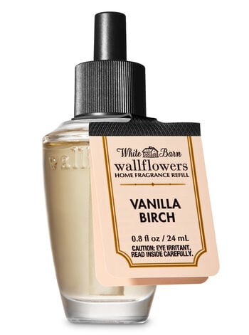 Home fragrance that lasts for weeks and weeks! Pair with a Wallflowers plug and enjoy the scent of White Birch Bark, Madagascar Vanilla & Sandalwood with Essential Oils Wallflowers Fragrance Refill Wallflowers Fragrance Refill