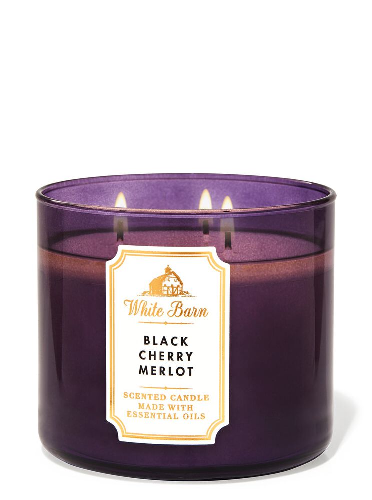Black Cherry Merlot 3-Wick Candle 3-Wick Candle