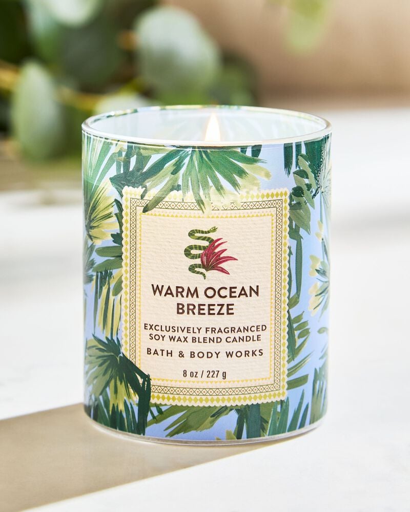 Warm Ocean Breeze Single Wick Candle Single Wick Candle