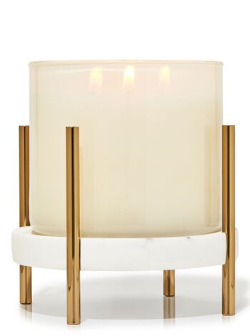 Mixed Material Pedestal 3-Wick Candle Holder 3-Wick Candle Holder