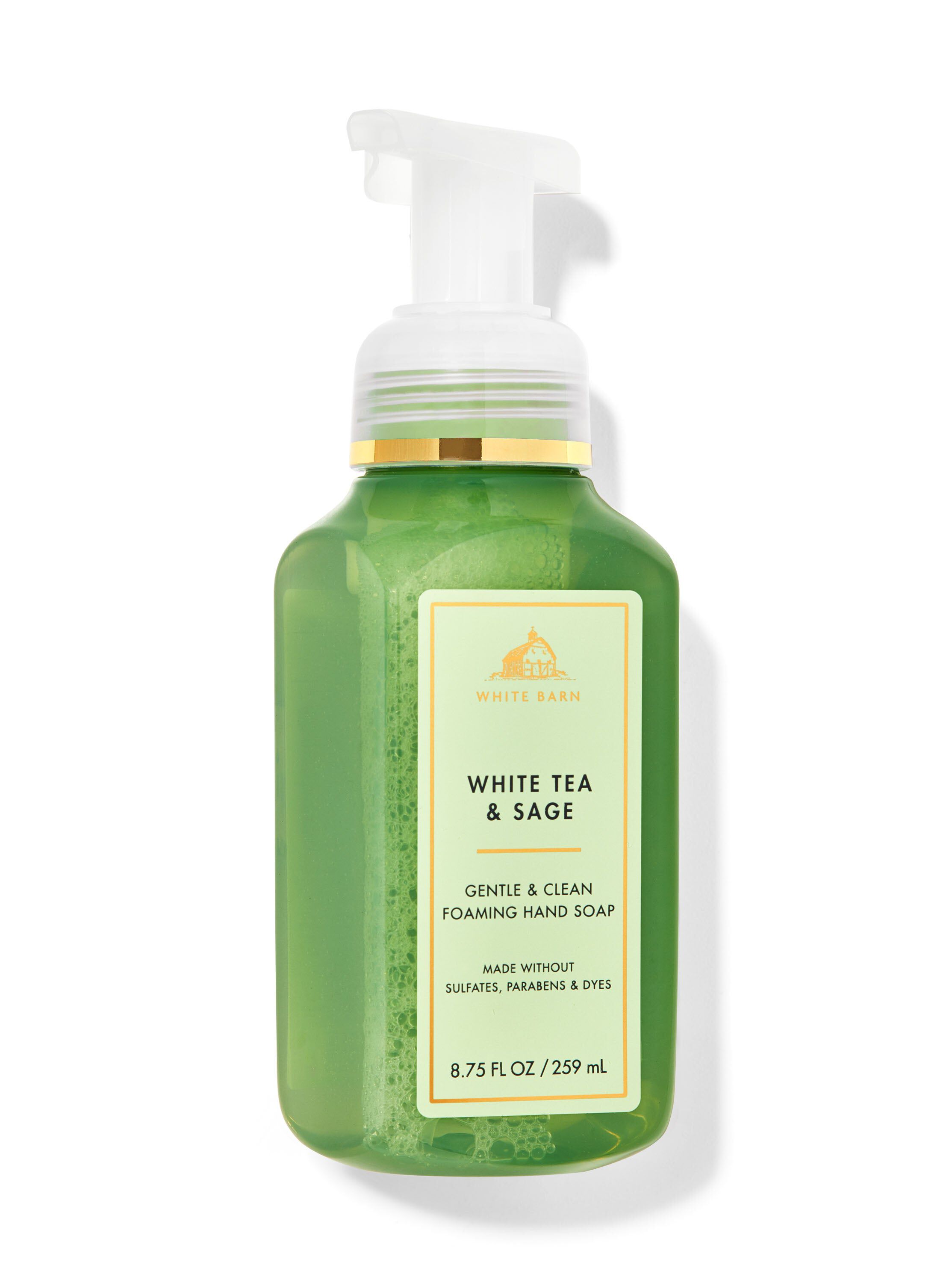 Shop White Tea & Sage Gentle & Clean Foaming Hand Soap | Bath