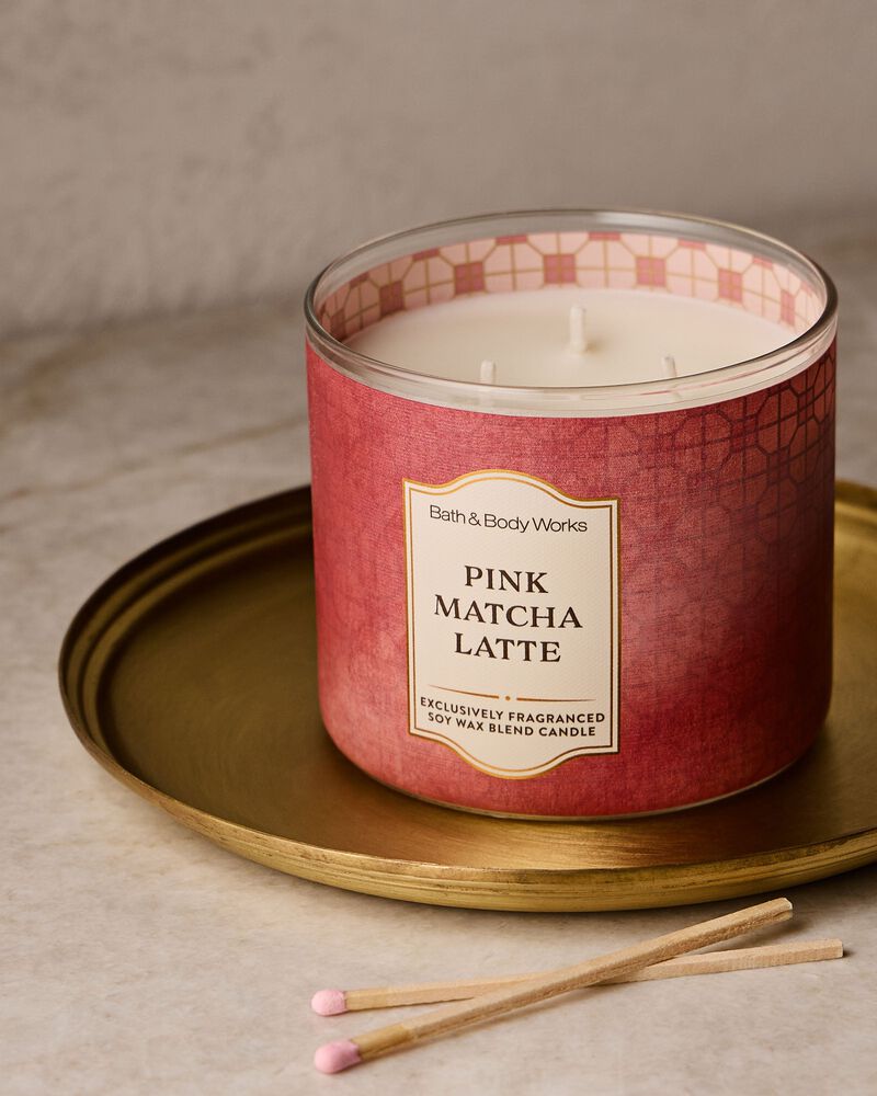 Pink Matcha Latte 3-Wick Candle 3-Wick Candle