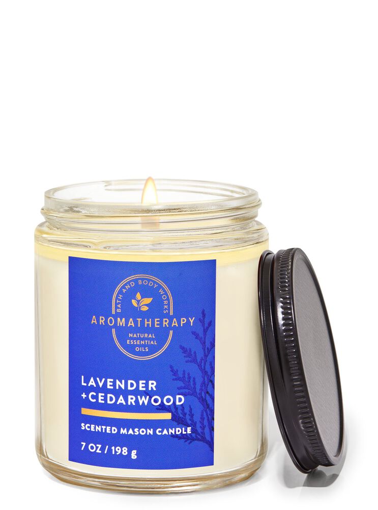 Lavender Cedarwood Mason Single Wick Candle Single Wick Candle