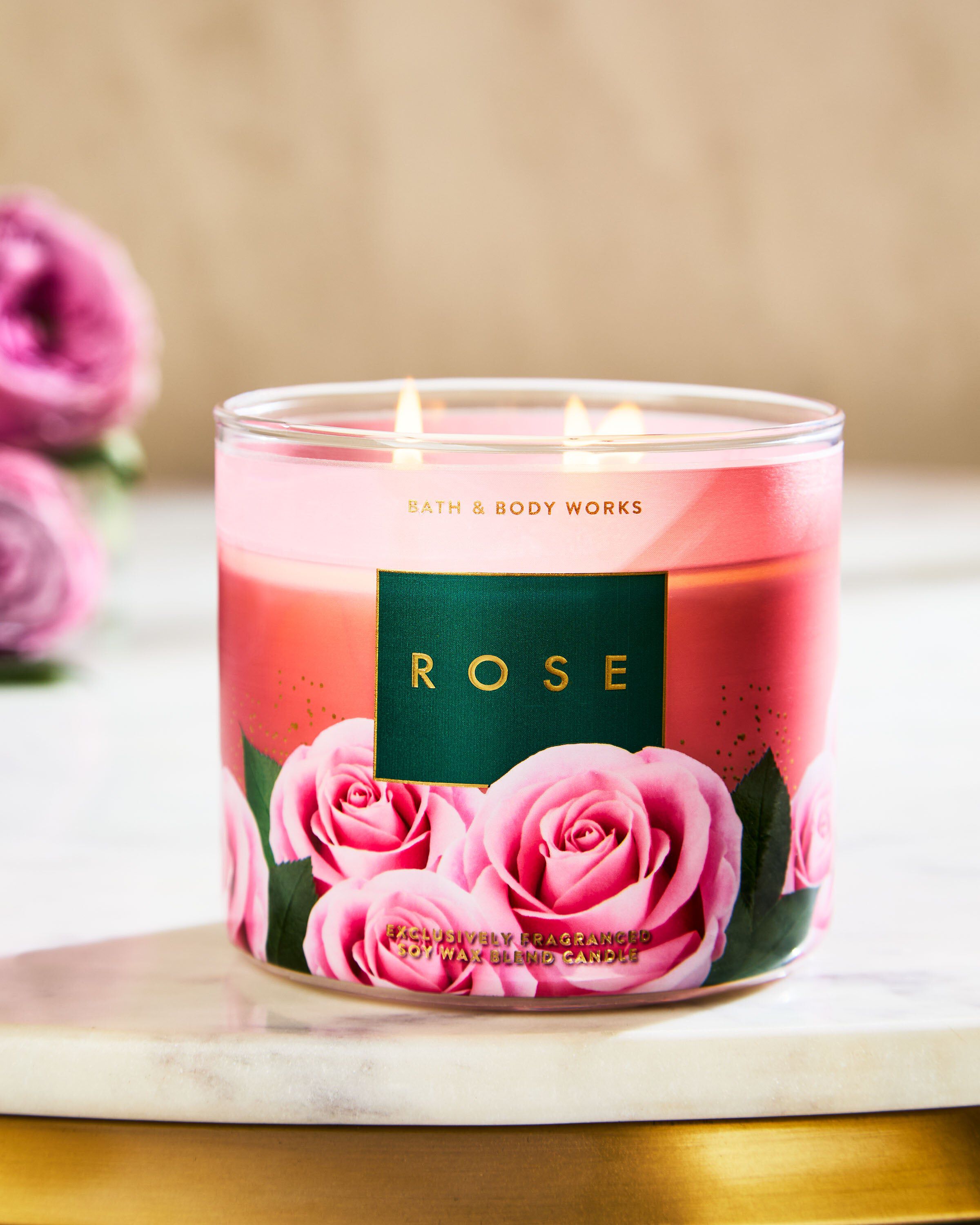 Shop Rose 3-Wick Candle | Bath & Body Works Singapore