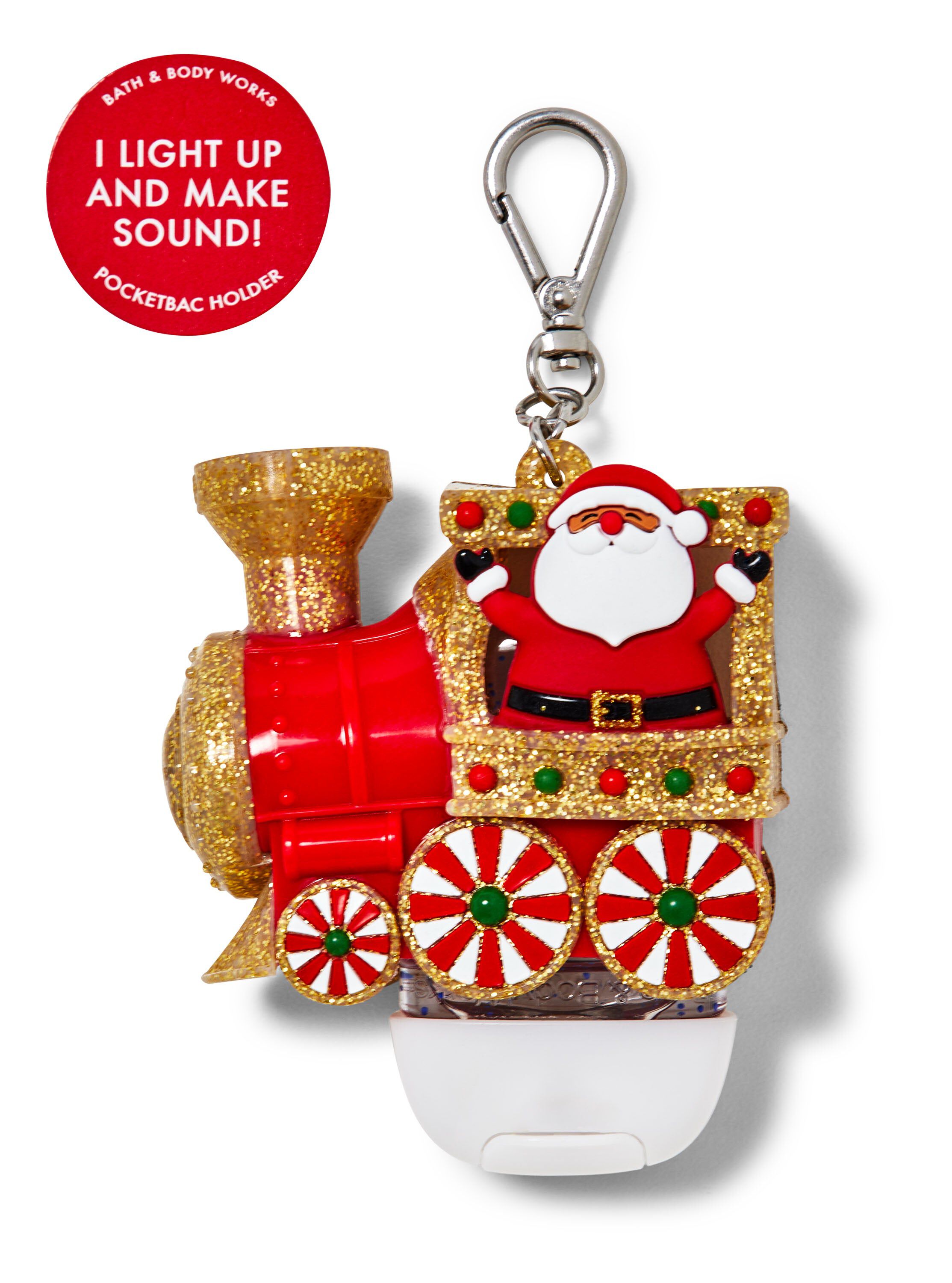 Shop Light-Up Sound Holiday Santa Train PocketBac Holder PocketBac