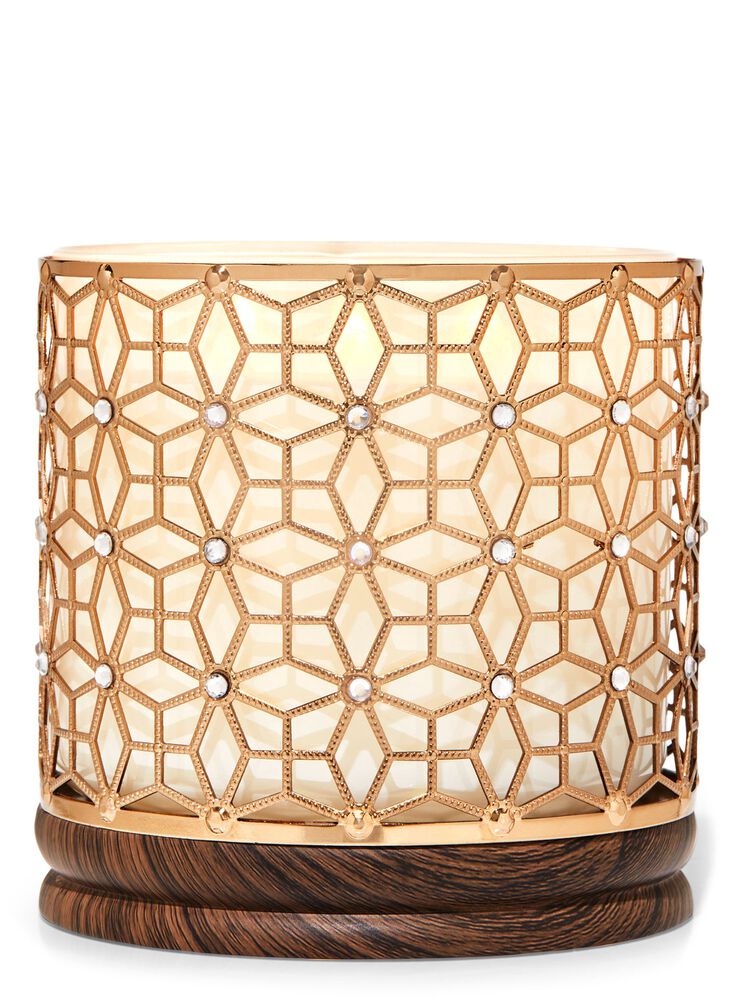 Geo Bling 3-Wick Candle Holder 3-Wick Candle Holder