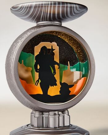 The Mandalorian Light-Up Pedestal 3-Wick Candle Holder 3-Wick Candle Holder