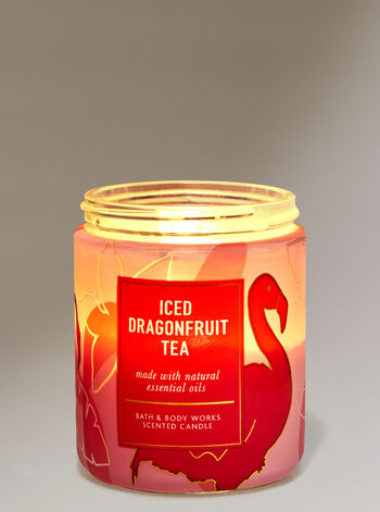 Iced Dragonfruit Tea Single Wick Candle Single Wick Candle