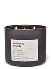 Leather & Brandy 3-Wick Candle image number null