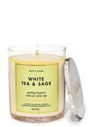 White Tea & Sage Signature Single Wick Candle image number null