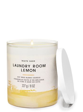 Laundry Room Lemon Single Wick Candle Single Wick Candle