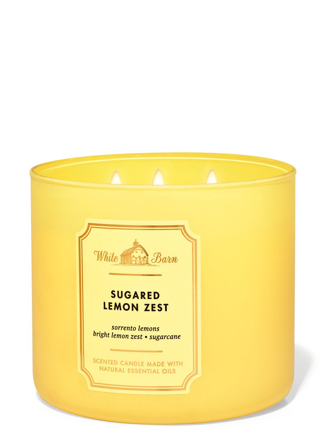 Shop Sugared Lemon Zest 3-Wick Candle | SG Bath & Body Works