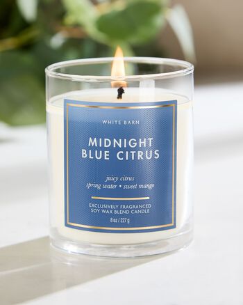 Midnight Blue Citrus Single Wick Candle Single Wick Candle
