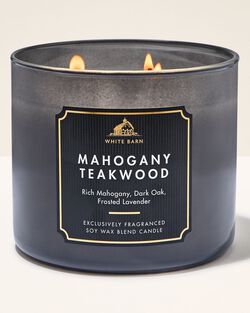 Mahogany Teakwood 3-Wick Candle image number null
