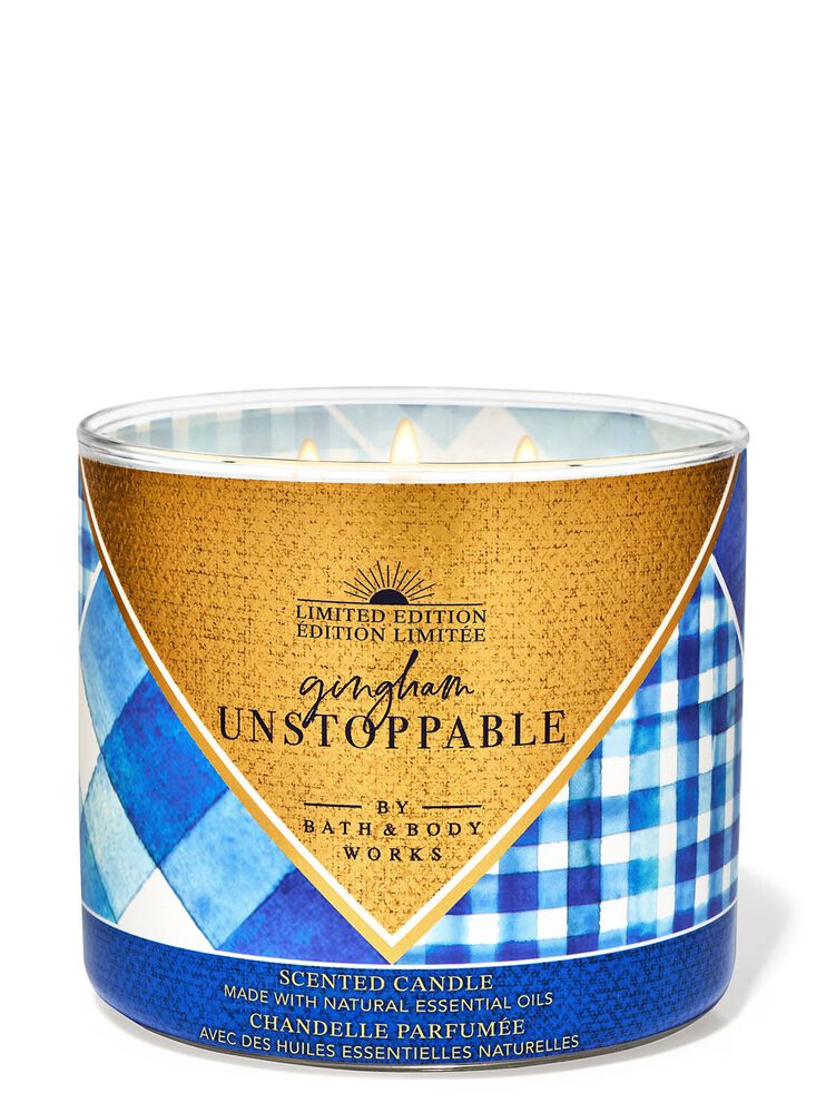 Gingham Unstoppable 3-Wick Candle 3-Wick Candle